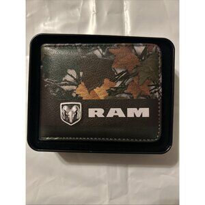 Dodge RAM Bi-Fold Wallet Camo green & black Men's Official Licensed w/tin case